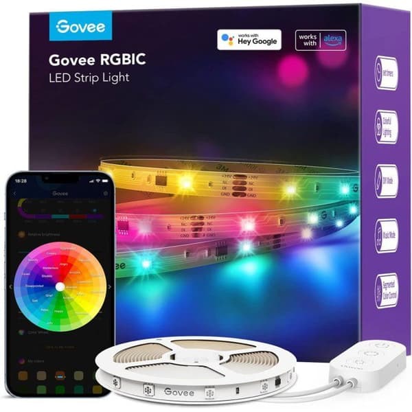 LED-strips - Govee - H618C - Wi-Fi - Bluetooth - Färg Vit