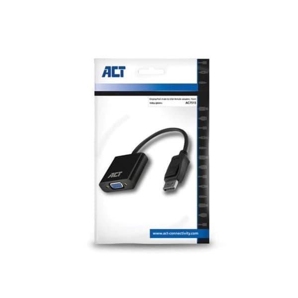 ACT DisplayPort till VGA-adapter - 0,15 m