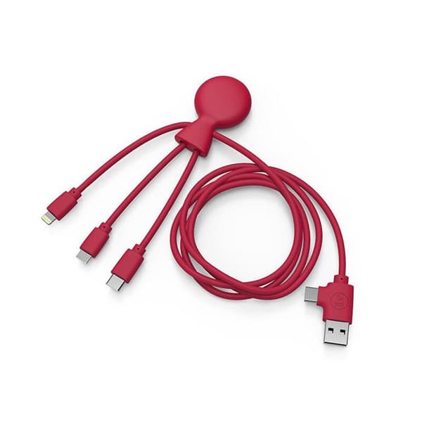 Kabel 1 m dubbel ingång Typ C/USB Xoopar Mr Bio Long