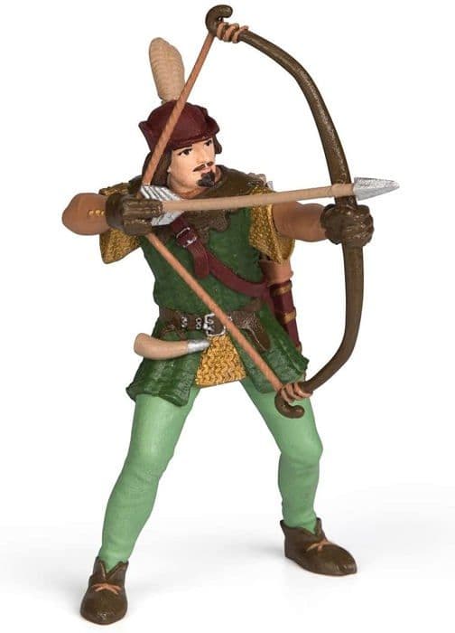 Figur i Robin Hood stående
