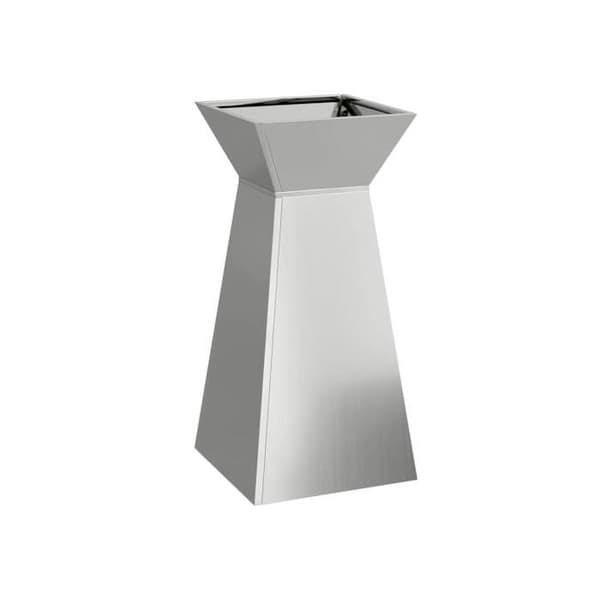 Pillarplanter - vidaXL - Silver - 35x35x73 cm - Hållbar - Utomhusbruk - Montering krävs