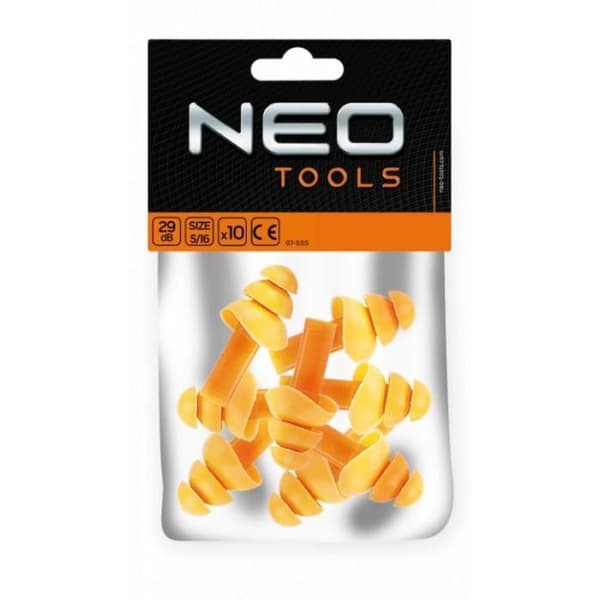 Öronproppar - NEO TOOLS - DB 5-16 97-555 - 29 dB - 10 st - Konisk silikon