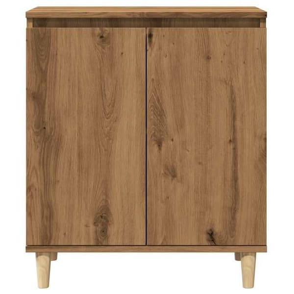 vidaXL Buffé ek hantverk 60x35x70 cm ingenjörsträ 856477