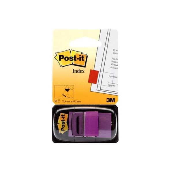 3m post-it index lila, smal, 50 index