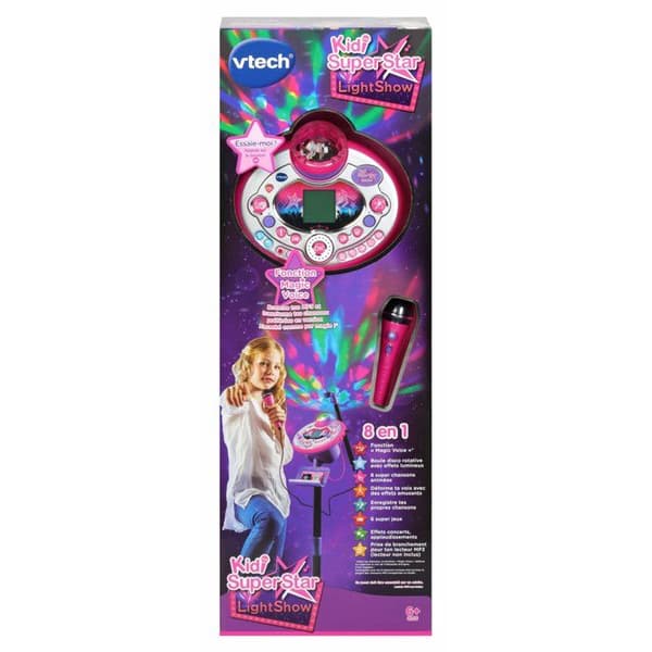 VTECH - Kidi Superstar Lightshow Pink - Barnkaraokemikrofon