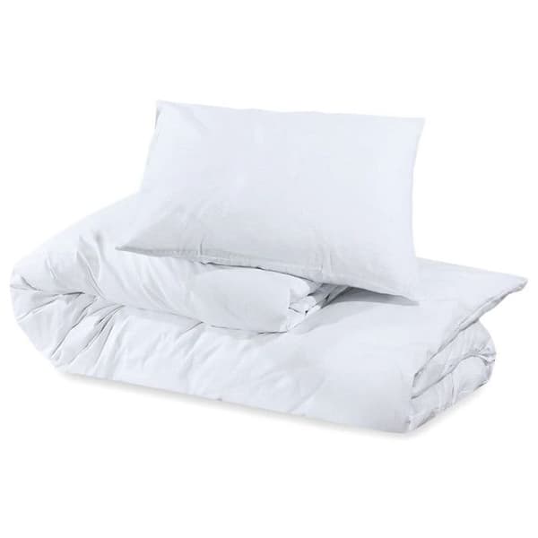 vidaXL Påslakanset Vit 240x220 cm Microfiber136016