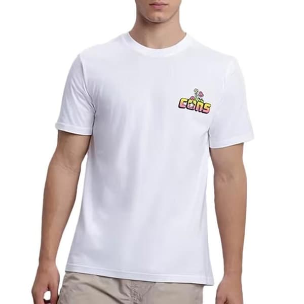 T-shirt Vit Herr Converse Skeleton