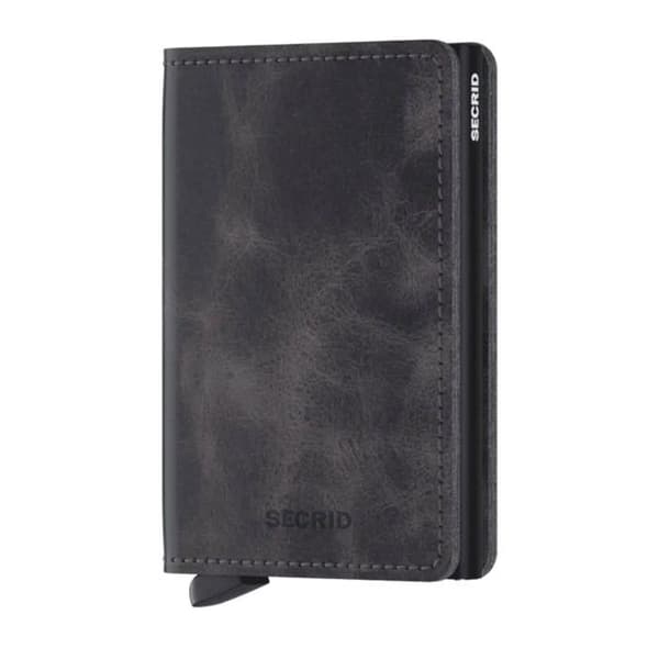 SLIMWALLET SECRID VINTAGE GRÅ SVART