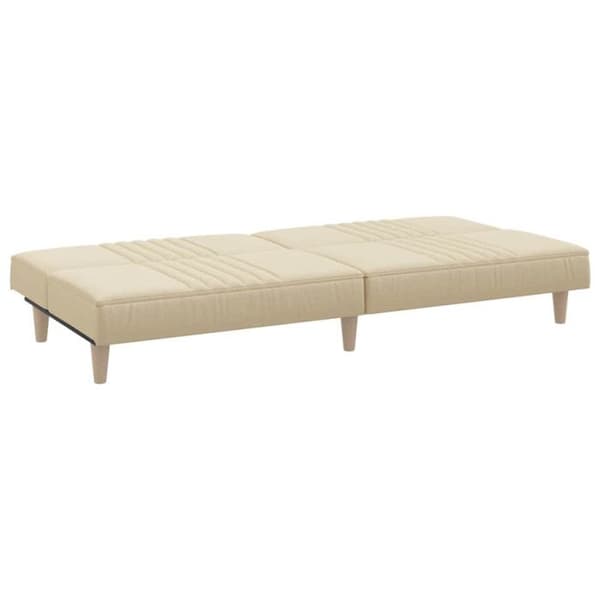 vidaXL Sängsoffa crème tyg 351884