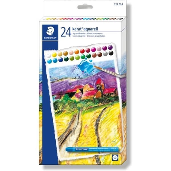 karat aquarelkrijtjes - set 24 st