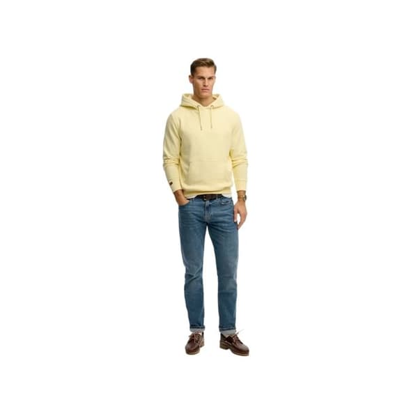 Sweat Superdry Herr Essential Gul Bomull