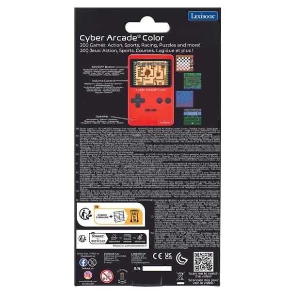 Bärbar konsol Classic Cyber Arcade - 2,8'' 200 spel