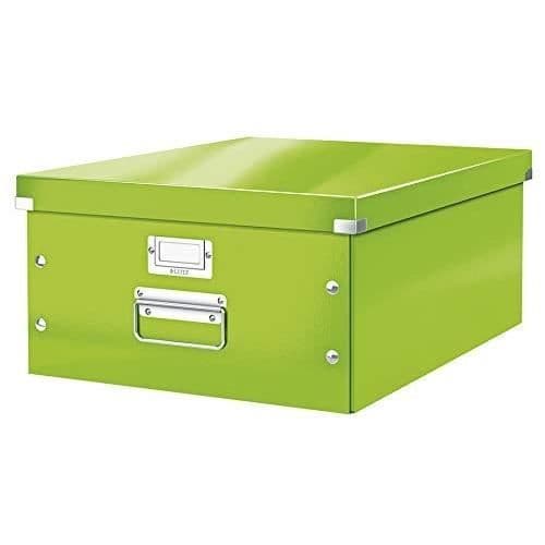 Förvaringslåda - LEITZ - Click & Store - Stor storlek - Grön - Metall