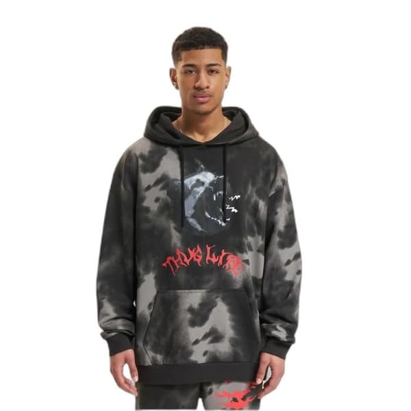 Thug Life Sky hoodie - svart/grå
