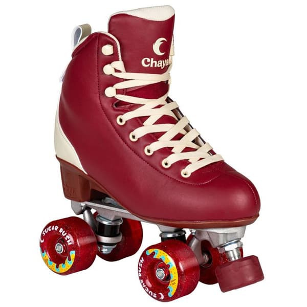 Roller quad - Chaya - Cozy Wine - Rouge - 100% vegan - Mixte