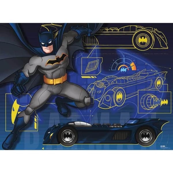 Pussel 100 bitar XXL: Batman: Batmobilen