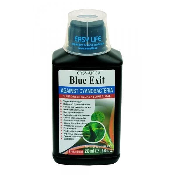 Algbehandling - BLUE EXIT - 250 ml - Mot blåa alger - Ofarlig för fiskar & räkor - Sötvatten