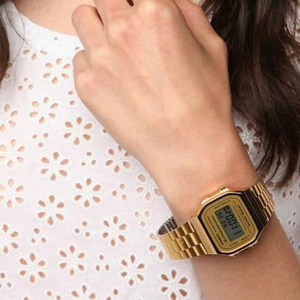 Klocka - Casio - A-168WG-9WDF - Guld - Digital - 38 mm - Unisex