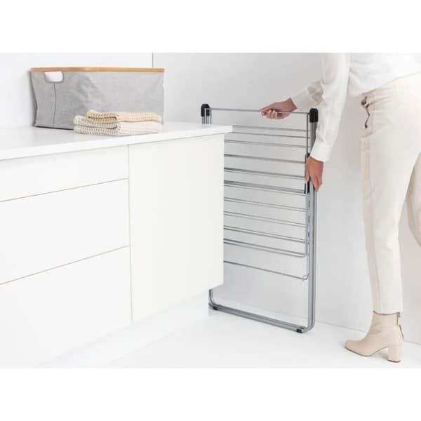 BRABANTIA - HangOn - Torkställ för kläder - 20 m - Metallic grå