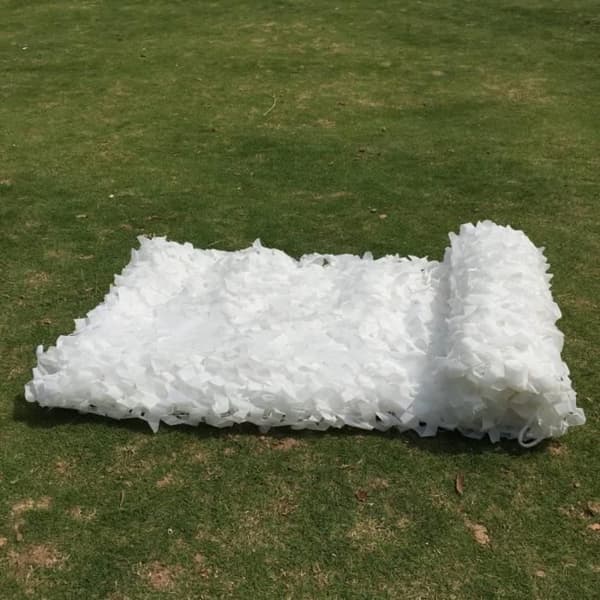 Snövit kamouflage-nät 3x4M (9,8x13ft)