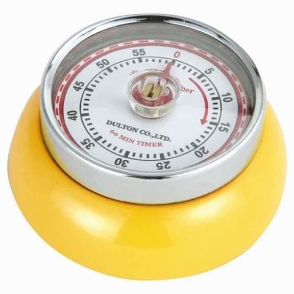 Köks timer - GLOP STUDIO - Hastighet - Gul - Mekanisk - Ø 7 cm
