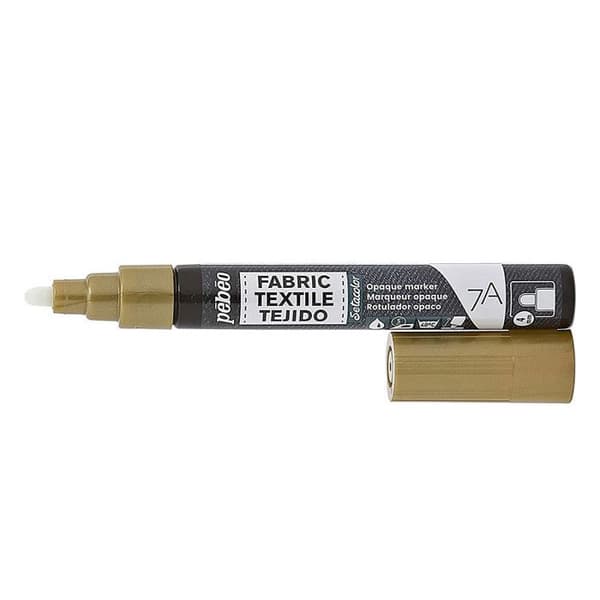 Textilpenna - PEBEO - 7A ogenomisk marker - 4 mm Guld