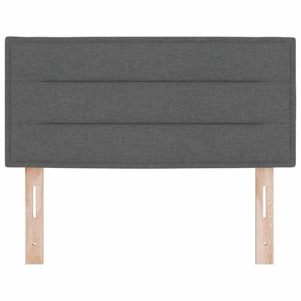 vidaXL Sänggavel Mörkgrå 80 cm tyg 42006993