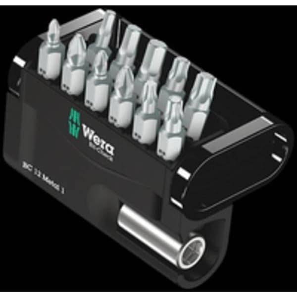 Bitset - Wera - 12 delar - Rostfritt stål - HexPlus - Extra styv