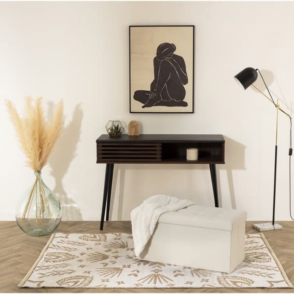 Fällbar dubbelpuff "Lysandre" beige - Atmosphera Inredningsskapare
