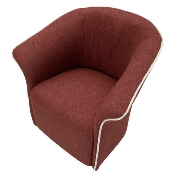 Design Snurrfåtölj "Siena" 83cm Bordeaux