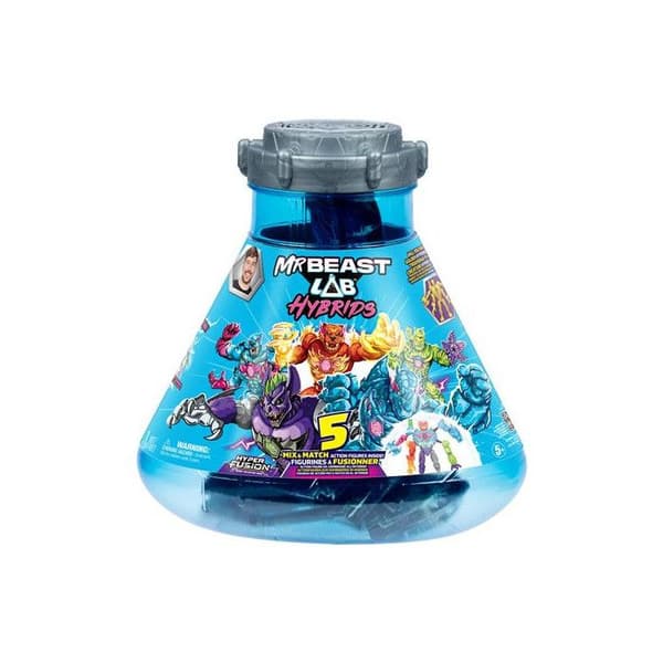 Pack med 5 hybrida figurer Mrbeast Mix & Match Hyperfusion
