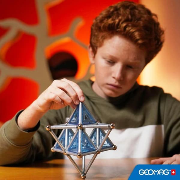 Geomag byggsystem Pro-L silver/blå 50 st