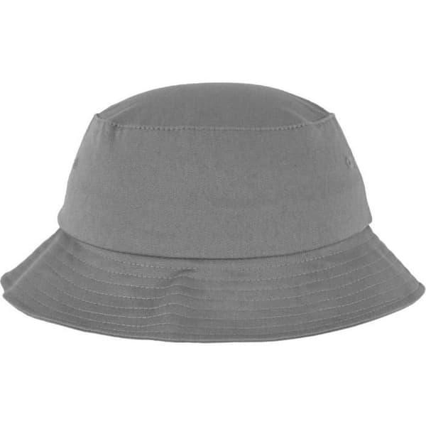 Hatt - Flexfit - Bomull Twill Bucket Hat - Grå - Komfort - 98% Bomull - Unisex