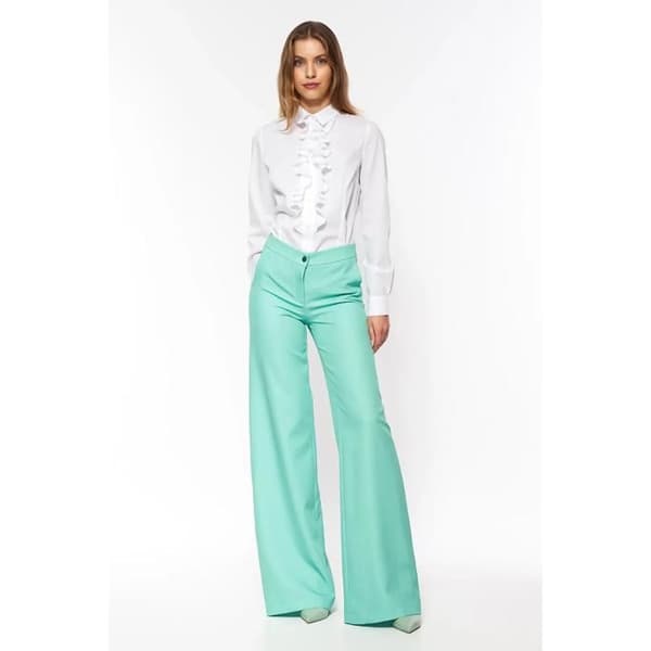 Blus med volanger dam Nife