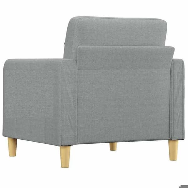 vidaXL Fåtölj Ljusgrå 60 cm Tyg 359075