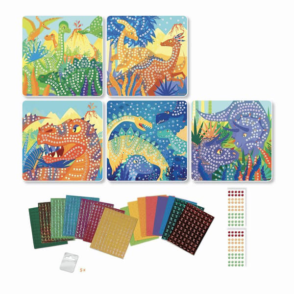 Mosaik - SYCOMORE - Stick'N Fun - Dinosar - Från 5 år