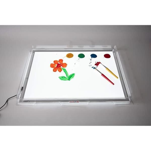 TickiT Plateau transparent för A3 ljuspanel – plastskydd 44 mm