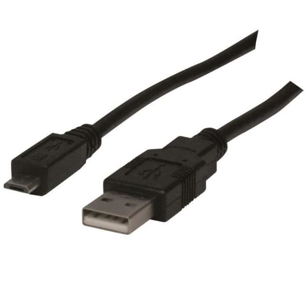 USB-kabel till mikro USB 1.80m svart