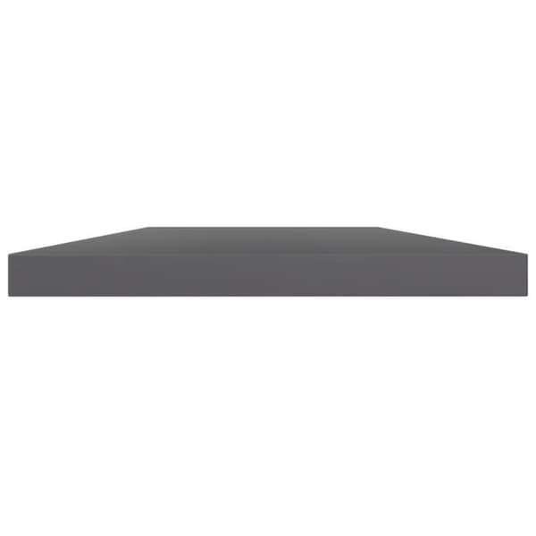 vidaXL Bibliotekspaneler 4st Grå glansig 100x20x1,5cm Agglomerat