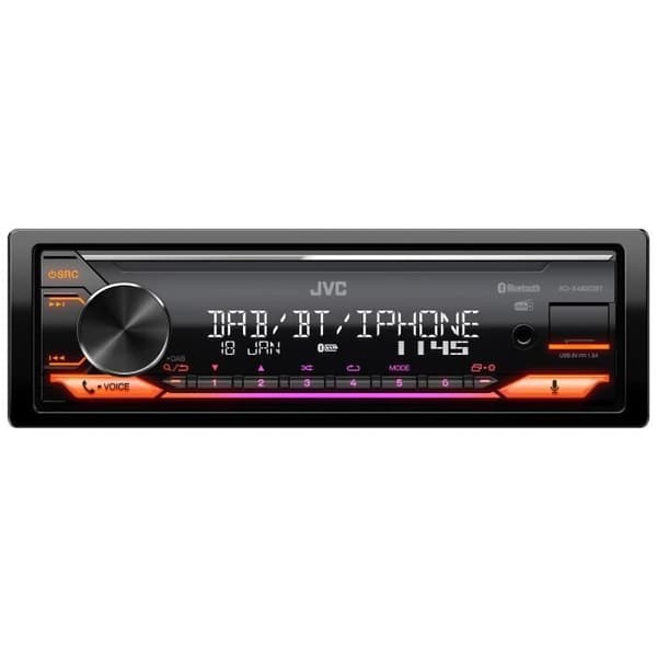 Bilradio - JVC - KD-X482DBT - USB - iPod - Bluetooth - DAB+