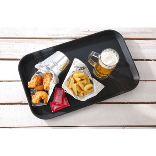 Rektangulär halkfri serveringsplatta 255x355 mm - Hendi