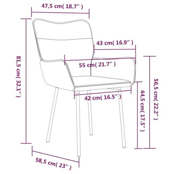 vidaXL 2x Matstolar, Middagsfåtöljer, Kökstolar, Middagsset, Restaurangstolar 344826