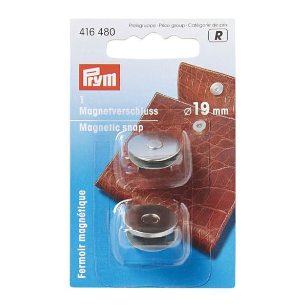 Magnetlås - PRYM - 19 mm - Silver - Unisex