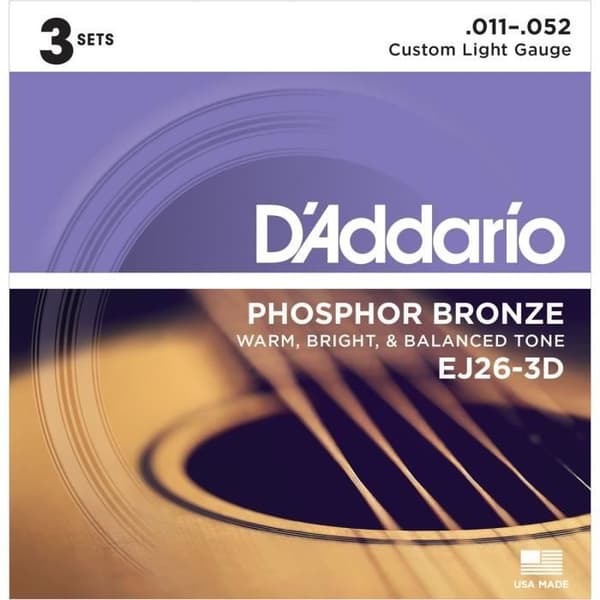 D'ADDARIO CDD EJ26-3D akustiska strängar
