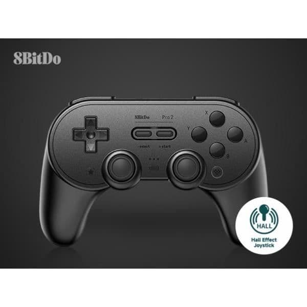 8BitDo PRO 2 Spelkontroll Hall Effect - Svart Ny Utgåva