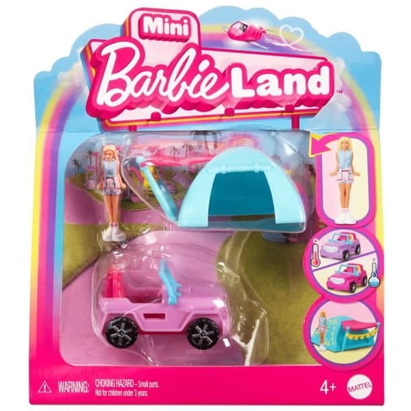 Barbie-docka och fordon Mini BarbieLand-sortiment HYF38