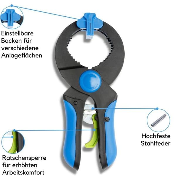 Skruvstäd - HÖGERT TECHNIK - HT-HT3B954 - Ratchatång 200mm - Stål - Såld styckvis