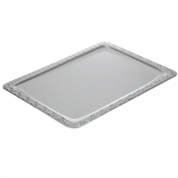Serveringsplatta - APS - Rektangulär - Polerad rostfritt stål - 420 x 310 mm - Diskmaskinskompatibel