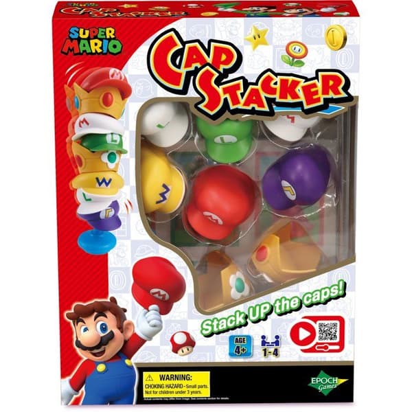 Super Mario Cap Stacker - Balansspel - EPOCH GAMES - Stapling - Färdighets spel