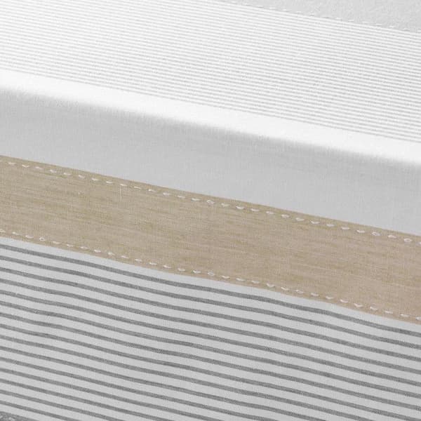 Rektangulär duk - 140x240 cm - Vävd färgad - Vit
